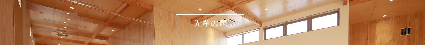 先輩の声
